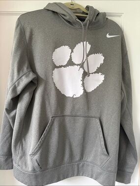 Nike Gray Clemson Hoodie, Sz. Large